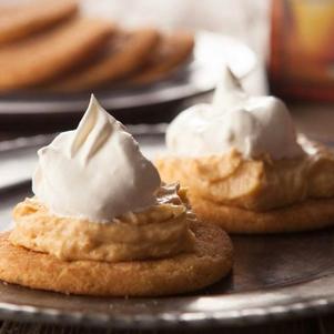 Pumpkin Pie Cookies on platter using Wind & Willow mix