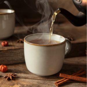 Cup of hot original Wind & Willow cider.