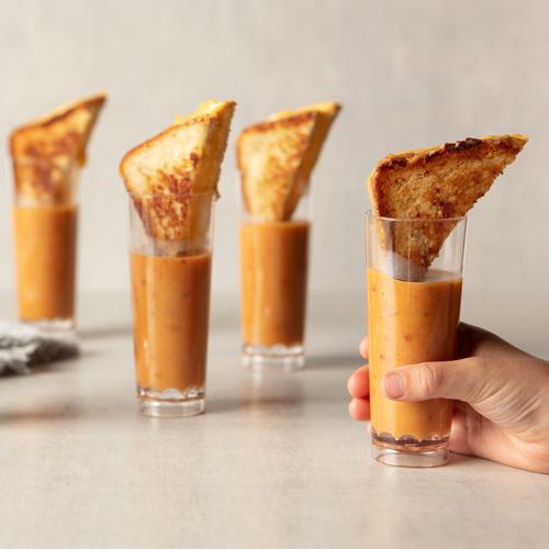 Grilled Cheese & Tomato Shooters