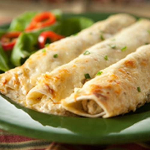 White Chicken Enchiladas