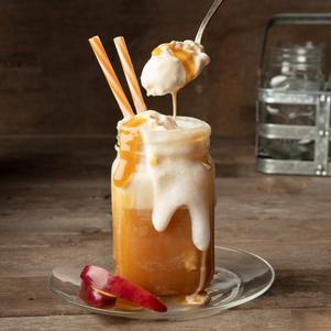 Caramel Apple Cider Float