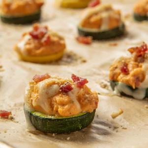 Bacon and Cheese Zucchini Bites