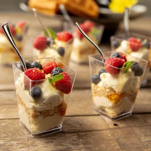 Lemon Cheesecake Parfait Fruit Cups