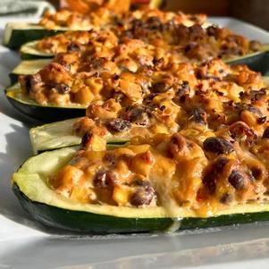 Southwest Zucchini Boats