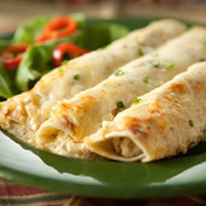 White Chicken Enchiladas